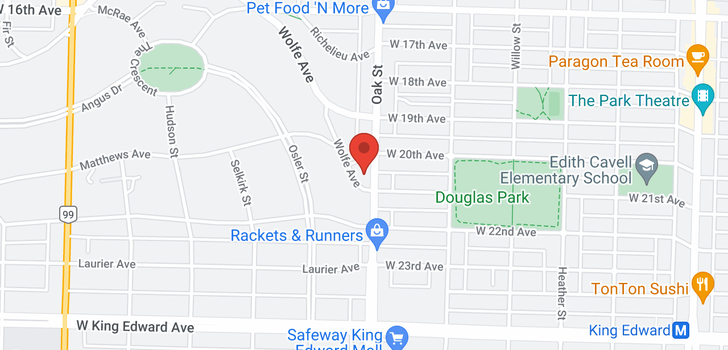 map of 105 1023 WOLFE AVENUE